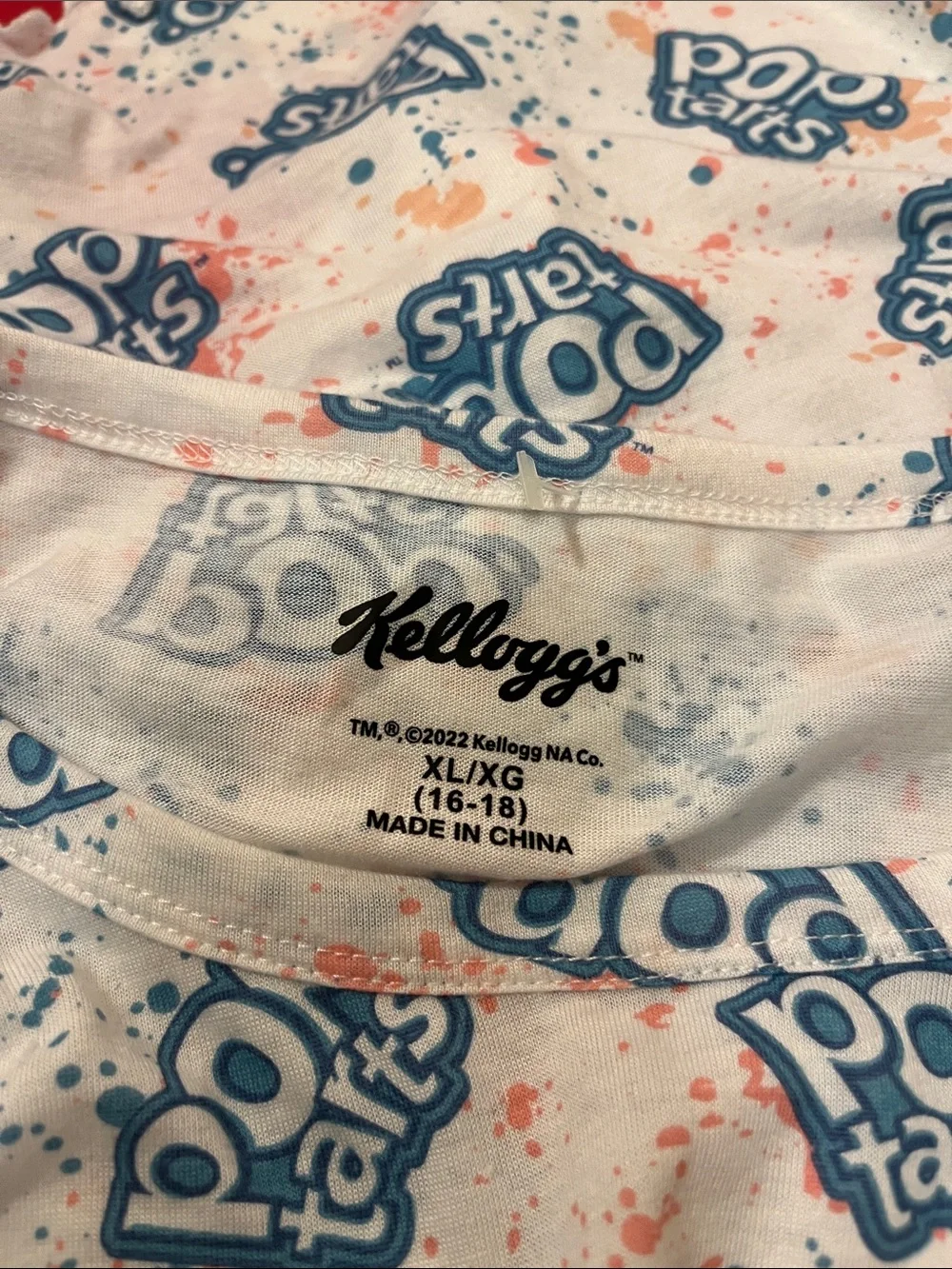 Pop-Tarts kid White Graphic Short Sleeve Pajama Tee